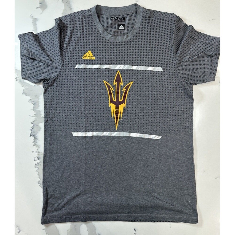 Adidas Women’s Arizona Devils Aeroknit T Shirt Size Medium Color Gray V Neck 346